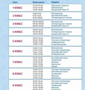 Телеуроки в Казахстане: расписание на 7 сентября 